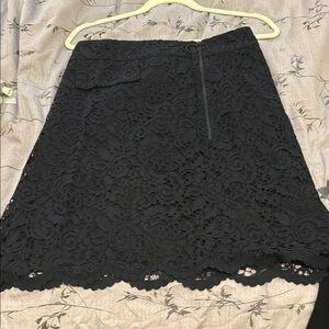 Elegant Black Lace Skirt